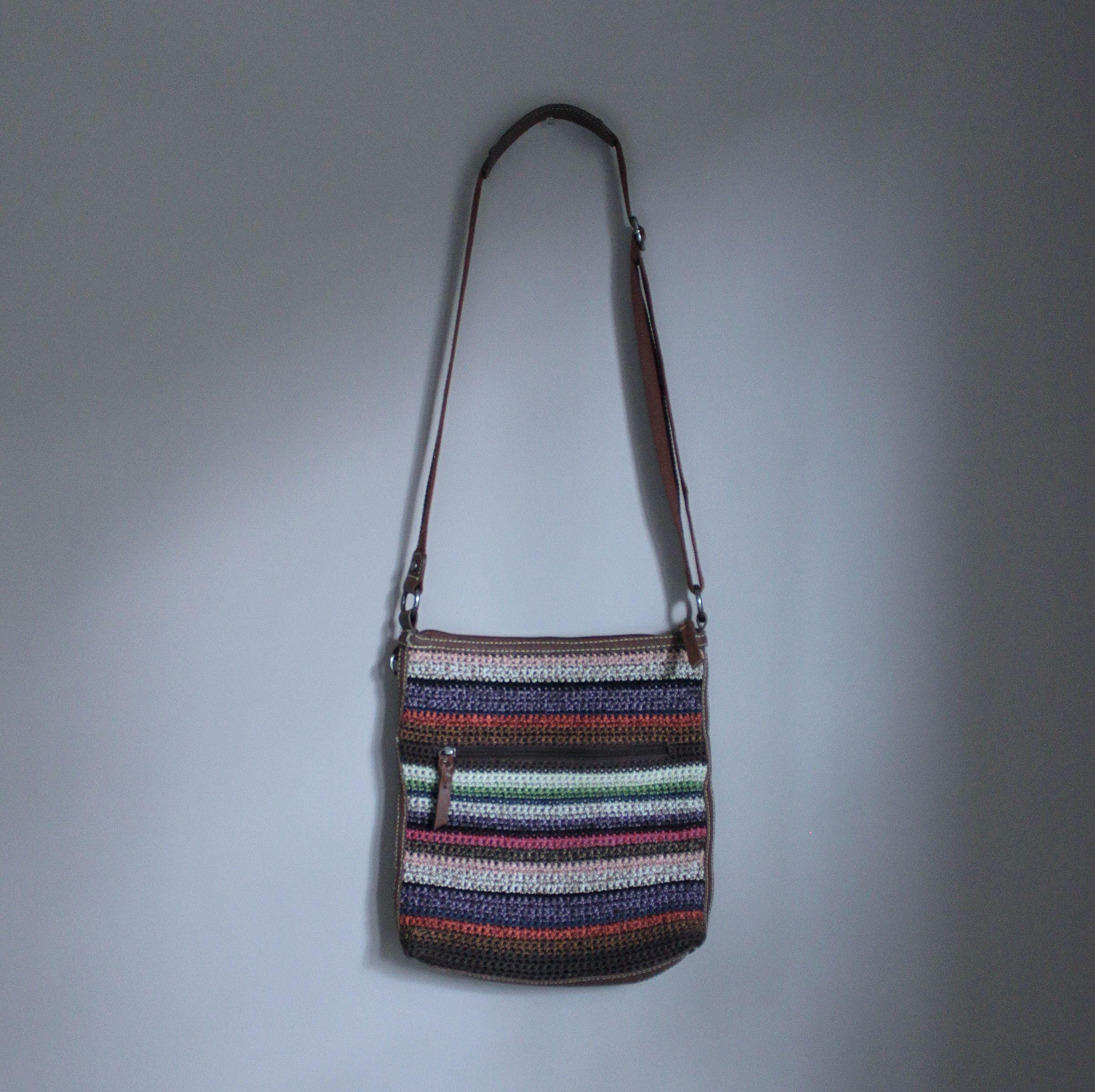 The Sak Multicolor Stripe Crochet Crossbody Bag - Etsy