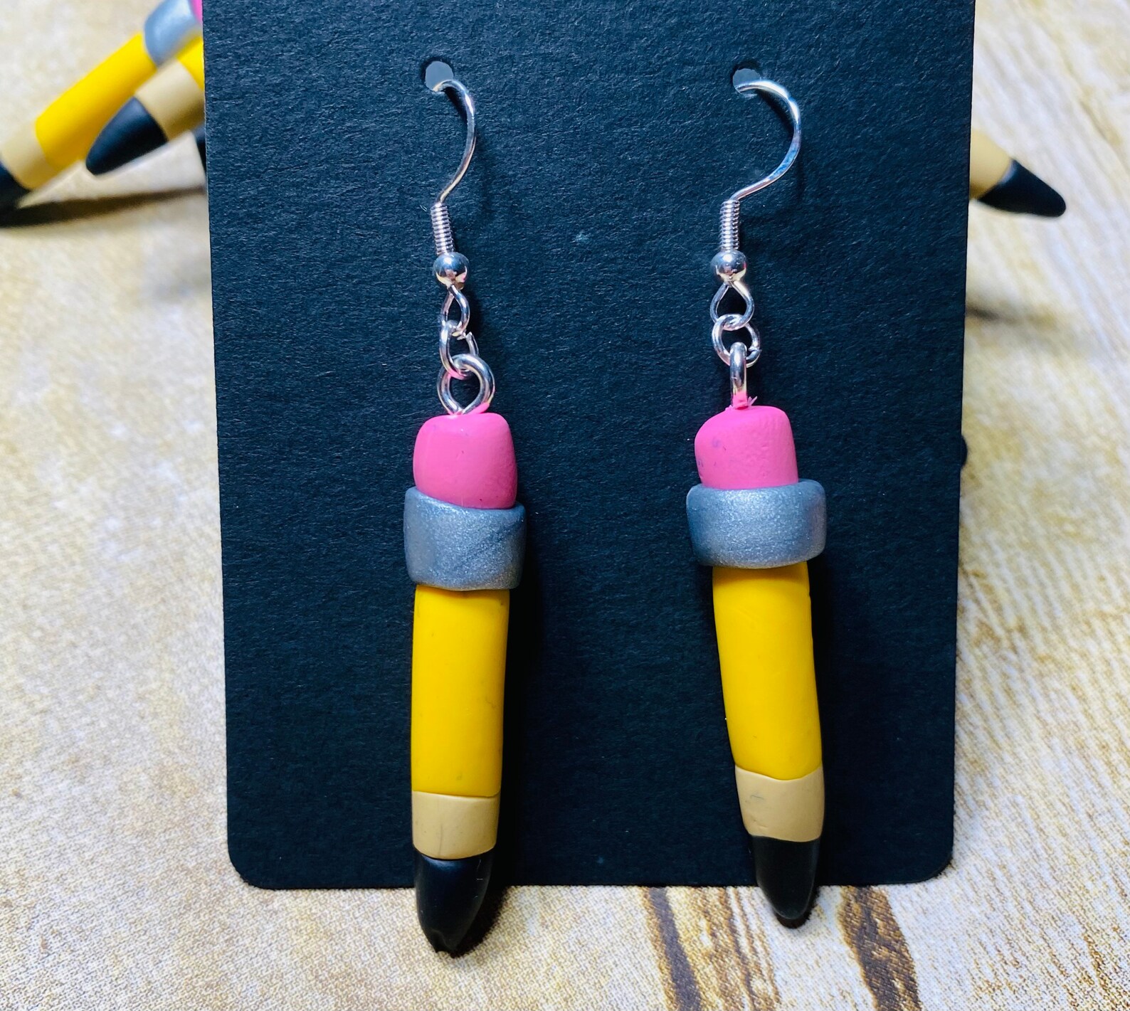 Pencil Earrings Cute Statement Earrings for Teachers Writers Etsy