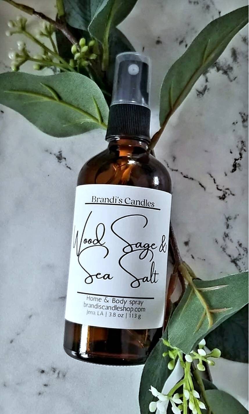 Wood Sage and Sea Salt 4 oz home & body spray Etsy