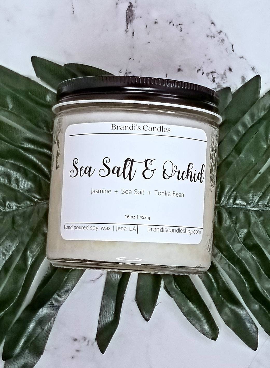 Sea Salt & Orchid candle Etsy