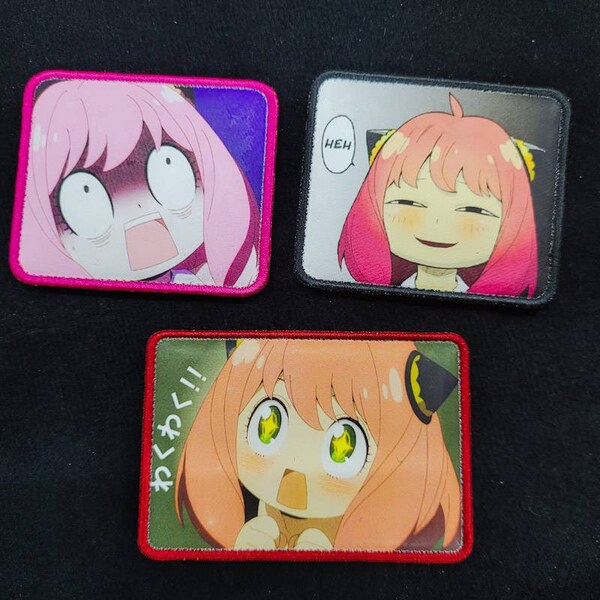 Anime Girl Velcro Patch Etsy UK