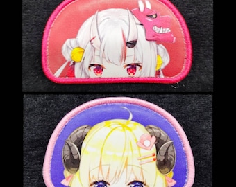 Hololive JP Vtuber Velcro Morale Patches