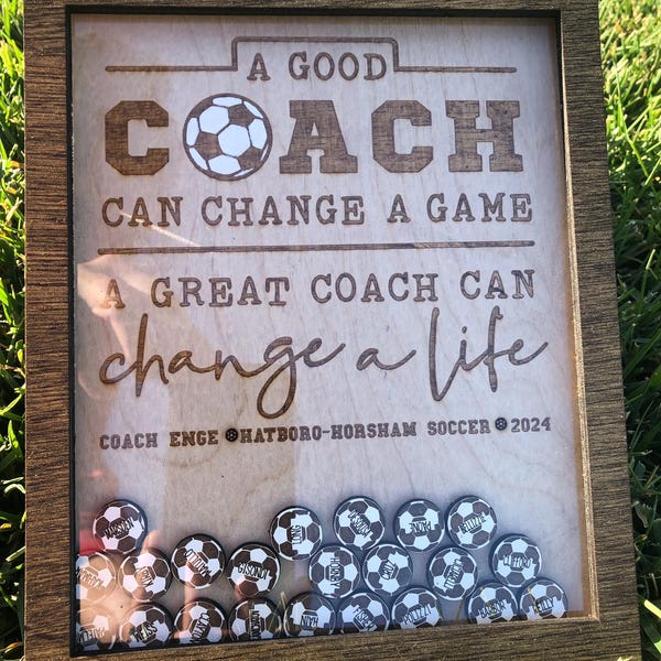 Placa de entrenador de fútbol Club de regalos del equipo de fin de temporada