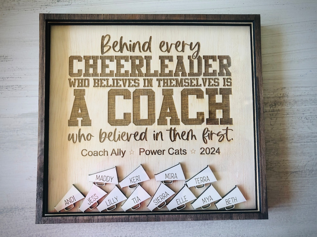 Cheerleading Coach Plaque End Of Season Gift Etsy Il 1080xN.5916647906 Gqsh
