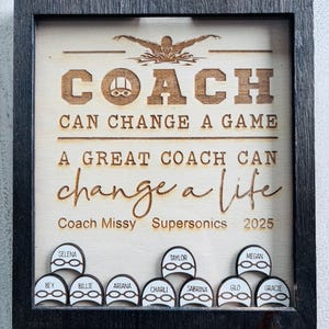 Swim Coach plaque End of Season team gift swimming gift for Coach, custom swim coach  present, swim team coach present,