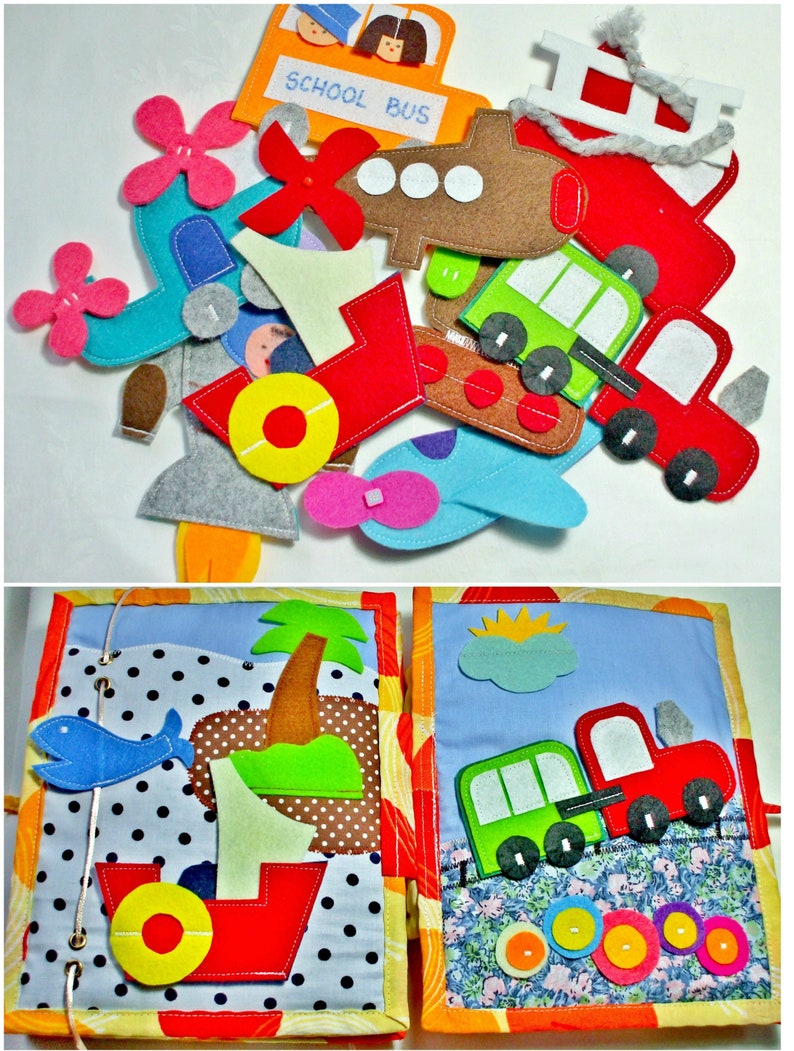 Quiet Book Activity Booksoft Toy For Boys Between 1 And 3 Yearsfunny Games To Discover The World - 