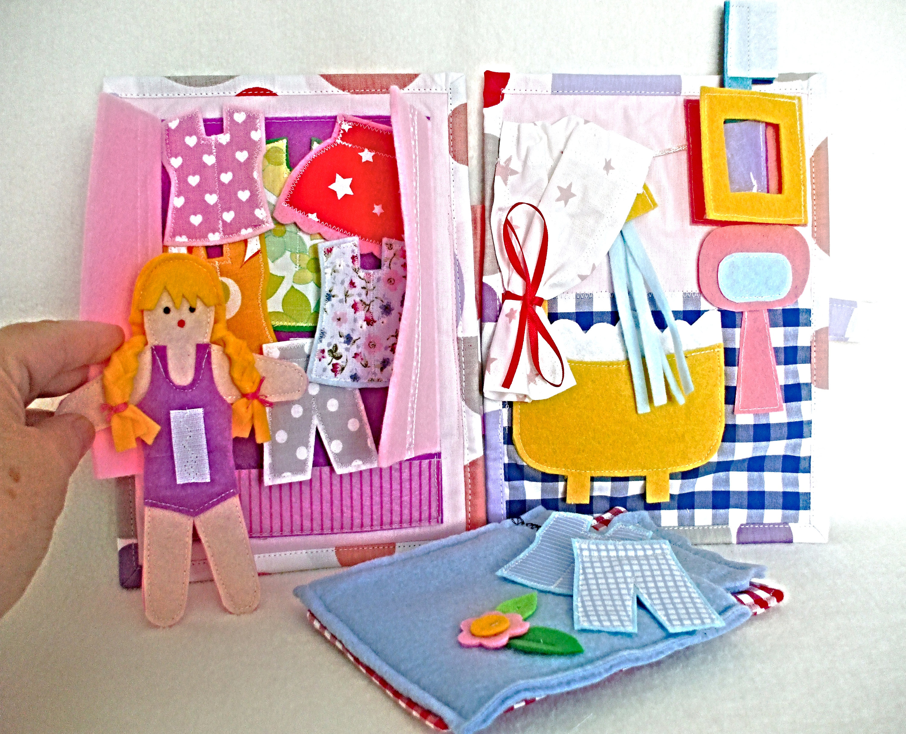 Quiet Book, Busy Book, Carry Home,Dollhouse Bag, Educational Toy, Toddler  Activity Book, Toy Book