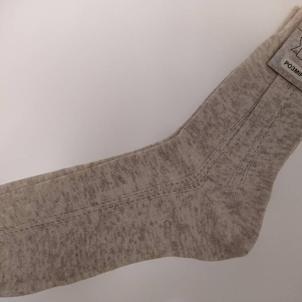 Socks 6 pair 100% LINEN Flax M-XXL / US9-12 / EU 39-46 Eco Friendly