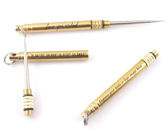 Personalized Toothpick Custom Brass Toothpick Engraved Stainless Steel Toothpick Outdoor Toothpicks With Free Gift Box