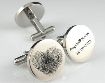 Cufflinks personalizados Cufflinks personalizados Cufflinks escritura a mano CuffLinks Wedding cufflinks cufflinks grabados gemelos redondos de acero inoxidable Cuff Links