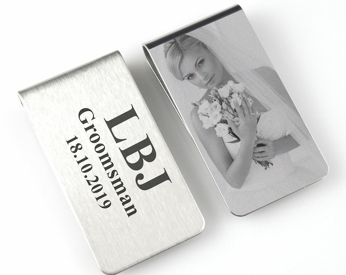 Personalized Money Clip Custom Money Clip Handwriting Money Clip Groomsmen Money Clip Engraved Stainless Steel Money Clips Husband Gift