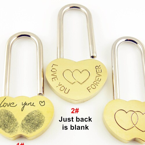 Personalized Love Lock Lock for Love Custom Engraved Padlock Etsy
