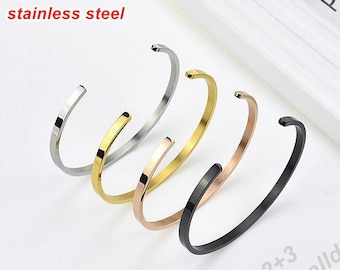 Stainless steel stamping blank bracelet,Adjustable stainless steel cuff bracelet blank,Personalized hand stamping blanks,Flat cuffs