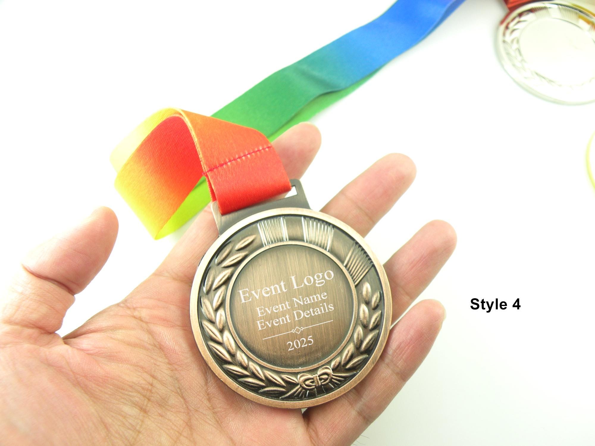 その他 Gold Medal Women's and Men's Designs Personalized Medal Race Award Custom Sport Medals Design With Your