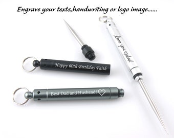 Personalized Toothpick Custom Black Toothpick Engraved Stainless Steel Toothpick Outdoor Toothpicks