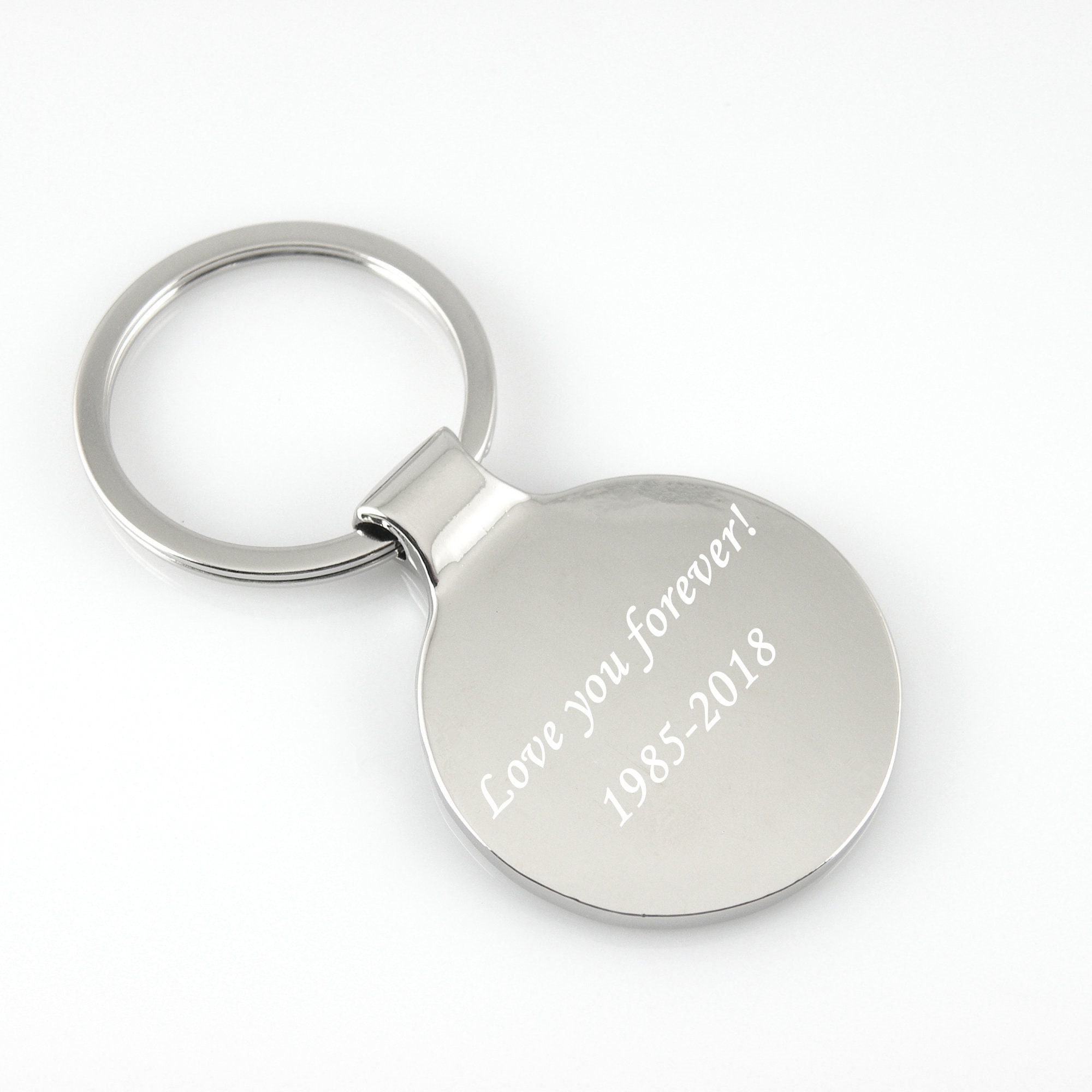 Personalized Name Keychain Custom Handwriting Key chain Engraved Fingerprint Keychain Memorial Keychain Personalized Jewelry