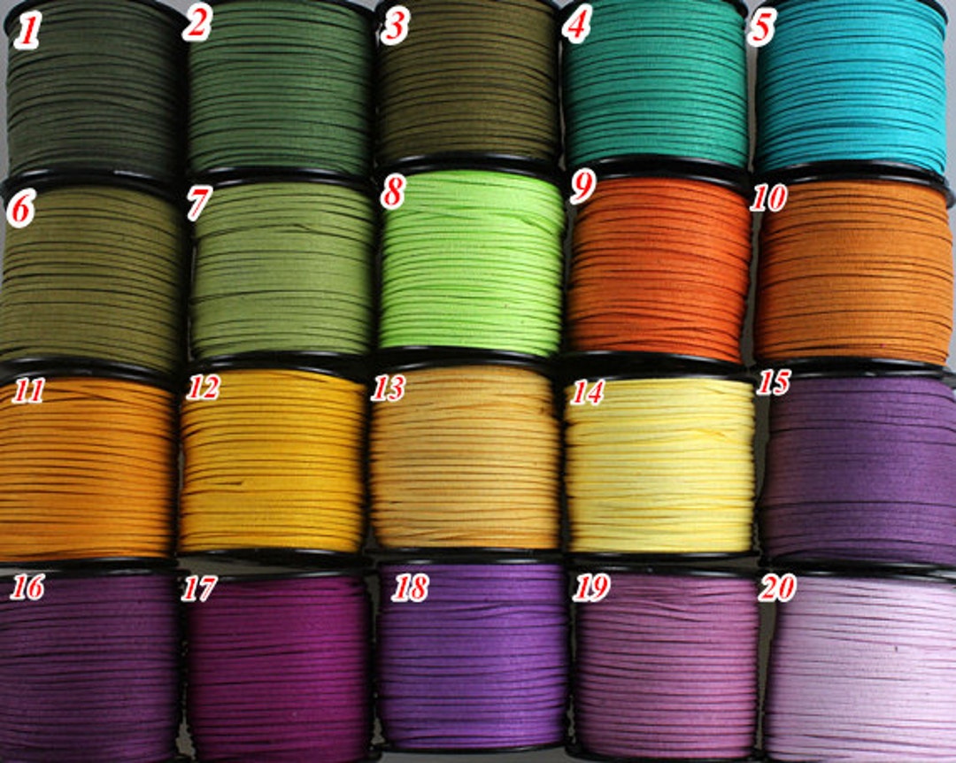 3mm Flat Faux Suede Leather Cord,diy Leather String Cord Supplies,faux ...