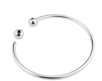 Pulsera de acero inoxidable en blanco, pulsera de cuentas de tornillo, juego de pulseras en blanco con base de 3 mm, accesorios de pulsera de alambre para hacer tú mismo
