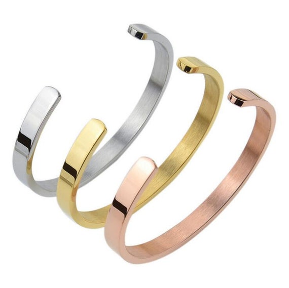 Stainless steel hotsell cuff bracelet blanks