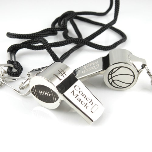 Personalisierte Pfeife Halskette Kundenspezifische Coach Pfeife Halskette eingravierte Edelstahl Outdoor Pfeife Personalisierte Lehrer vorhanden Coach Geschenk