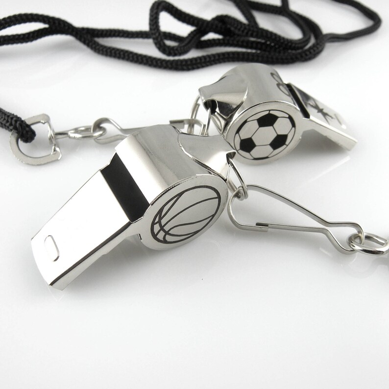 Personalized Whistle Necklace Custom Coach Whistle Necklace Etsy