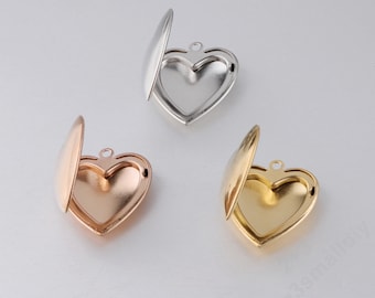 Stainless steel blank stamping heart shape locket,Rose gold blank heart locket,Gold hand stamping blanks,Personalized blank heart lockets