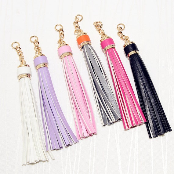 5pcs 10cm Luxury PU Tassel Fringe Tassel Leather Tassels for Handbags  Keychains Diy Jewelry Supplies SALE NOW 