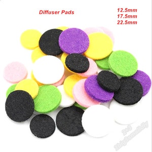 30 pcs of Essential oil locket pads,Oil diffuser pad,Diffuser pads,Felt pads