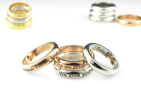 personalized wedding rings engraved