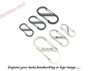 Personalized Mountaineering Buckle Stainless steel Buckle S-shaped Mountaineering Buckle Outdoor Quick Portable Hanging 8-shaped Buckle