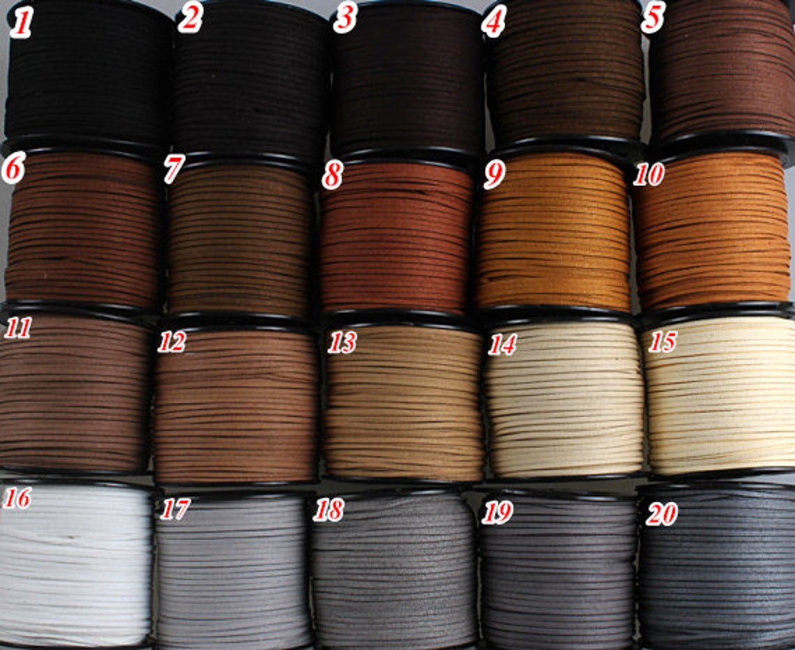 3mm Flat Faux Suede Leather Corddiy Leather String Cord Etsy Australia