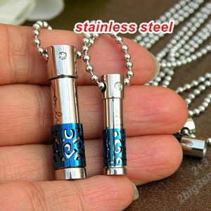 Stainless steel aromatherapy essential oil diffuser locket,cylinder locket pendant,Oil diffuser perfume pendant