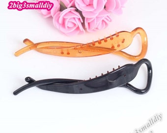 10pcs 110x26mm Plastic infinity 8 shape twist clip hairpin charm diy hair accessories hairpin supplies