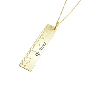 Personalized Mini Brass Ruler Engraved Handwriting Ruler Custom Name ...
