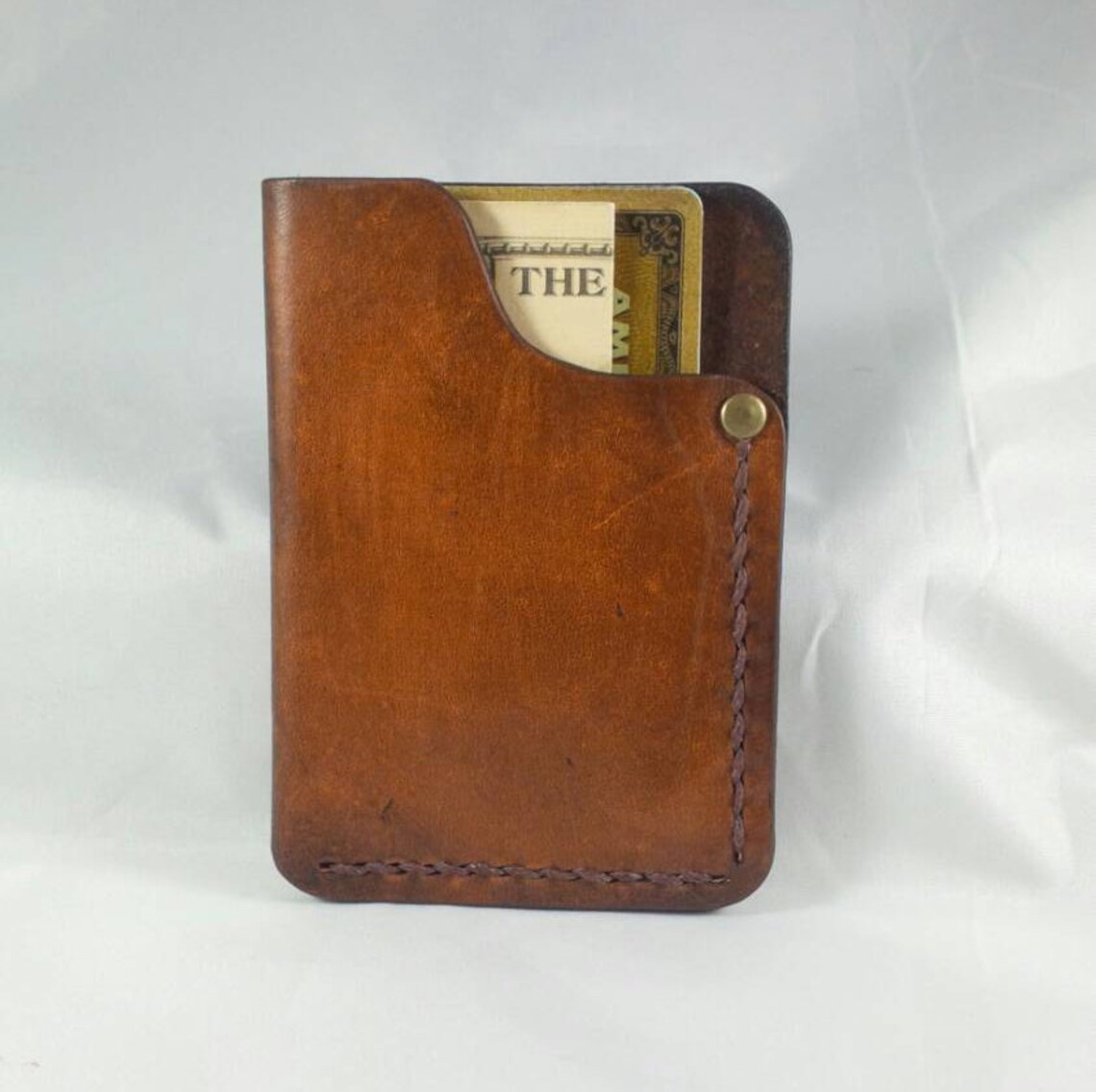 Men's Wallet Slim Leather Wallet Small Profile Etsy