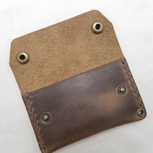 Kleine Geldbörse, Horween Leder eine Tasche Geldbörse, einzigartige individuelle Geldbörse, Herren Geldbörse, männlich Brieftasche, Horween Leder, ID-Halter, Abzeichen