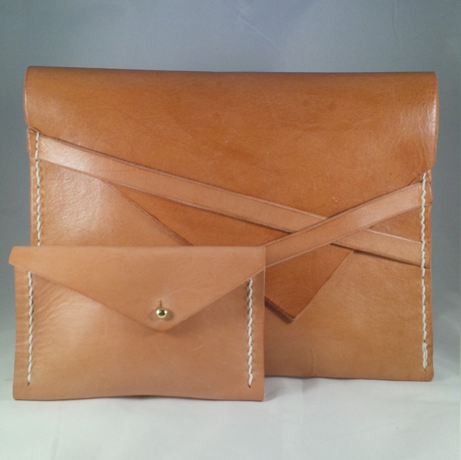 Women's Small Envelope Style Wallet Handmade Leather Etsy