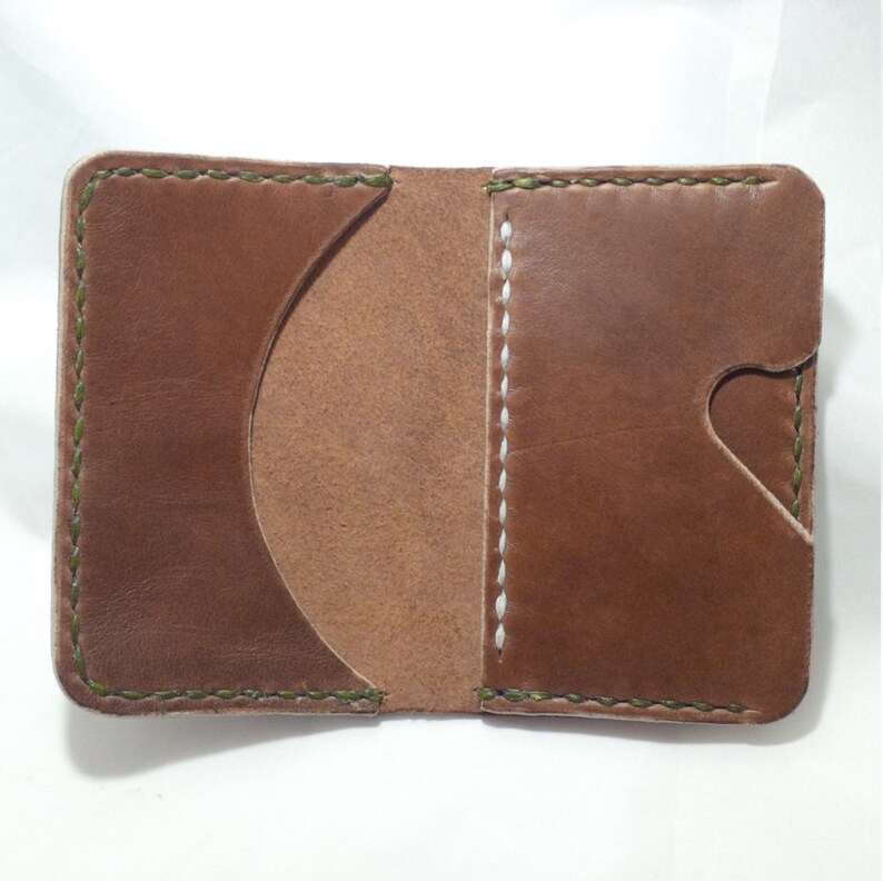 Horween Leather Gemini Bi Fold Wallet Premium Custom Wallet Etsy - image 0