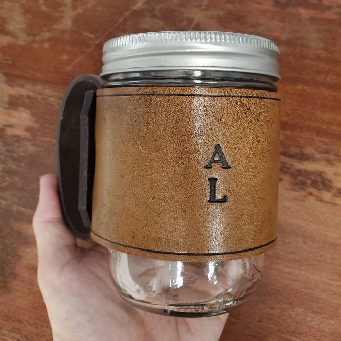 Leather Mason Jar Mug – Ellicott & Co.