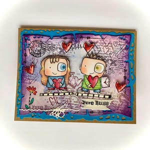 Biglietto d'amore fatto a mano, biglietto di San Valentino di pura felicità, biglietto che si illumina al buio