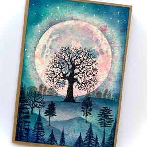 Celestial Tree of Life - handgemaakte nicht sky-kaart