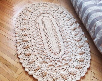 Extra Large Round Crochet Giant Rug Carpet Living Room Etsy