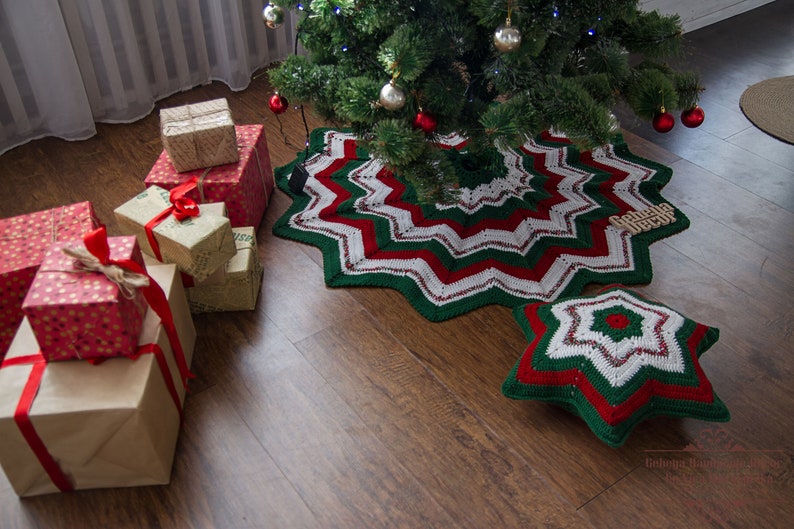 Tree Skirt make own Farmhouse Christmas winter wonderland Etsy
