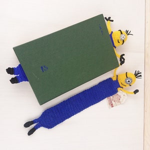 Cartoon crochet bookmark - party fsvors, souvenir reading accesories. One and two eyed reading accessorie gift for bookish lovers