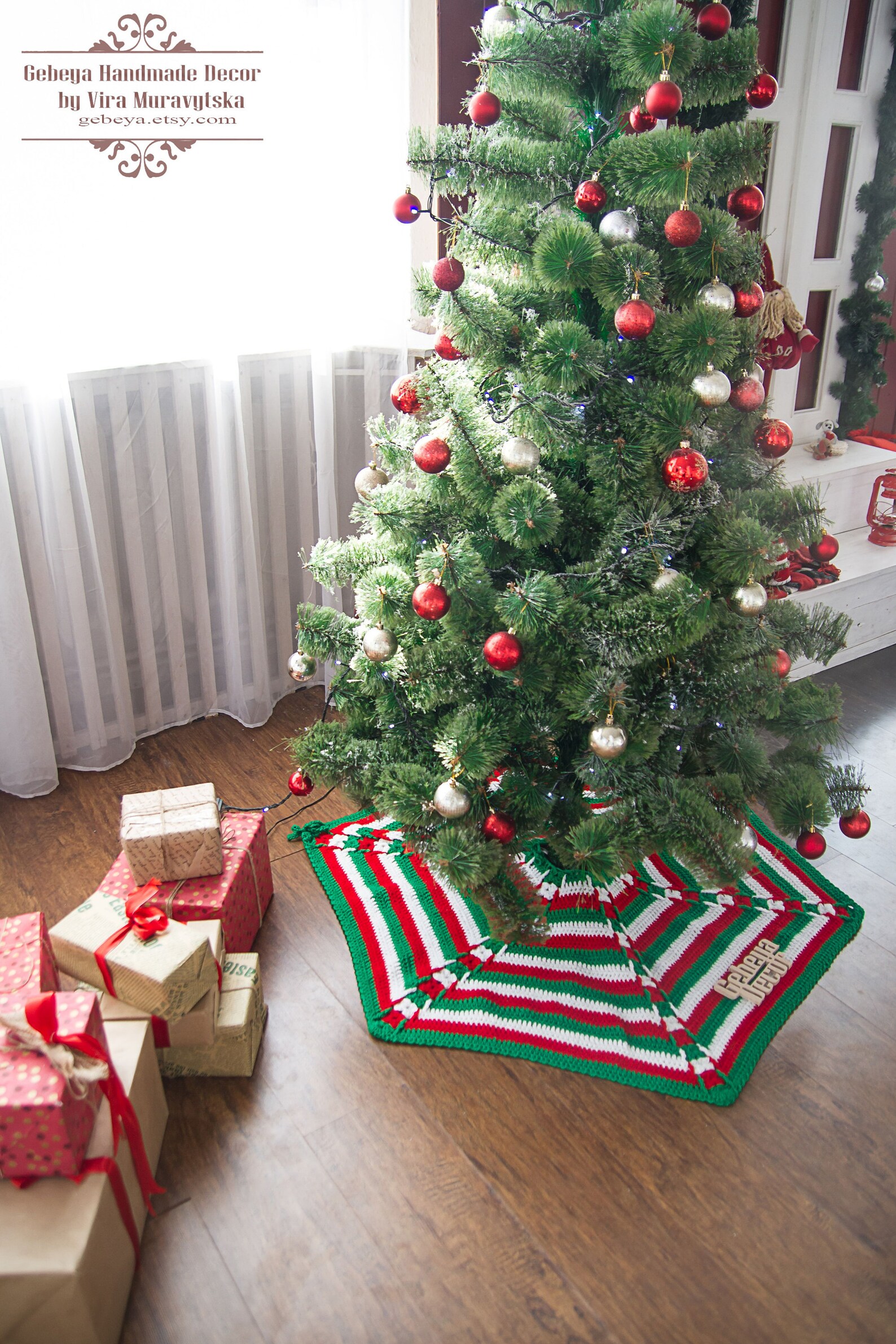 Christmas Tree Skirt the Best for Xmas Eve Decor. Crochet Etsy