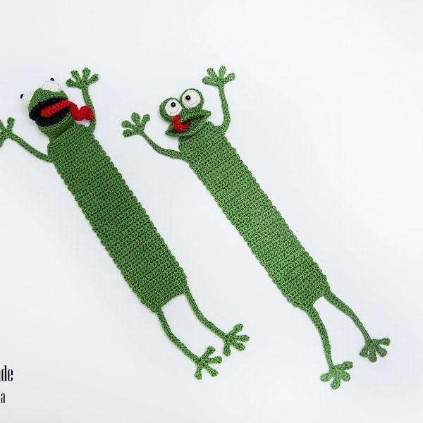 Crochet Frog Bookmark: Amigurumi Book Lover Gift