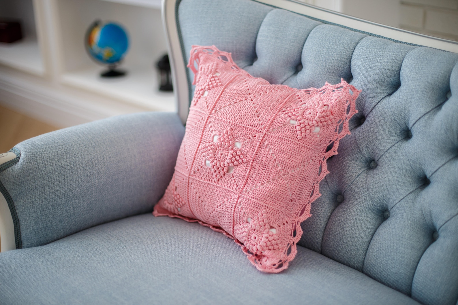 Crochet Pillow Cover Cushion Cover and Insert Lace Throw Etsy