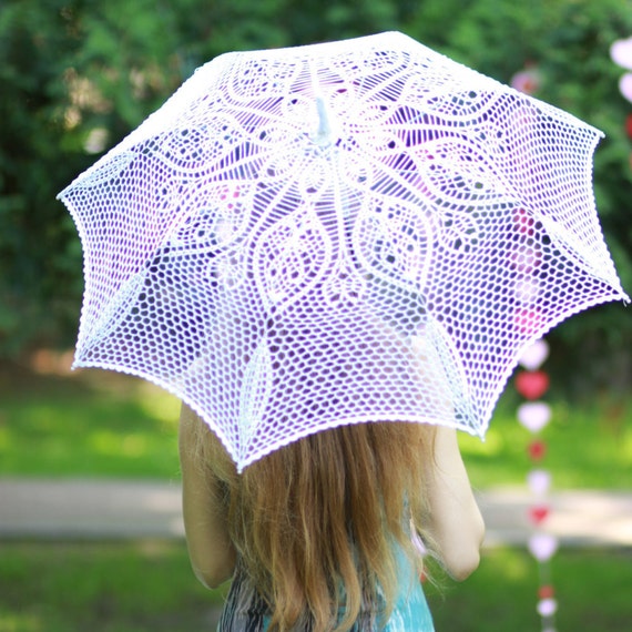 Paraguas de lluvia para mujer, sombrilla creativa de encaje de
