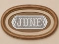 Personalized name doily - custom farmhouse country table runner. Family name anniversary, wedding home decor