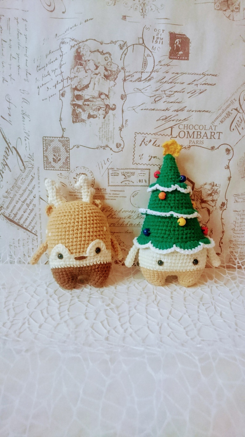 Best coworker /& Christmas gift for boss Secret Santa gift exchange small crochet plush stocking stuffer toy corporate stuffed Xmas tree